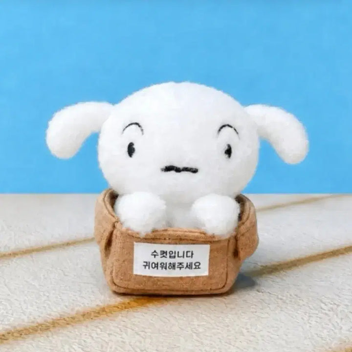 [BUNJANG] Shiro (White Dog) First Encounter Plush Doll / 흰둥이 첫만남 인형