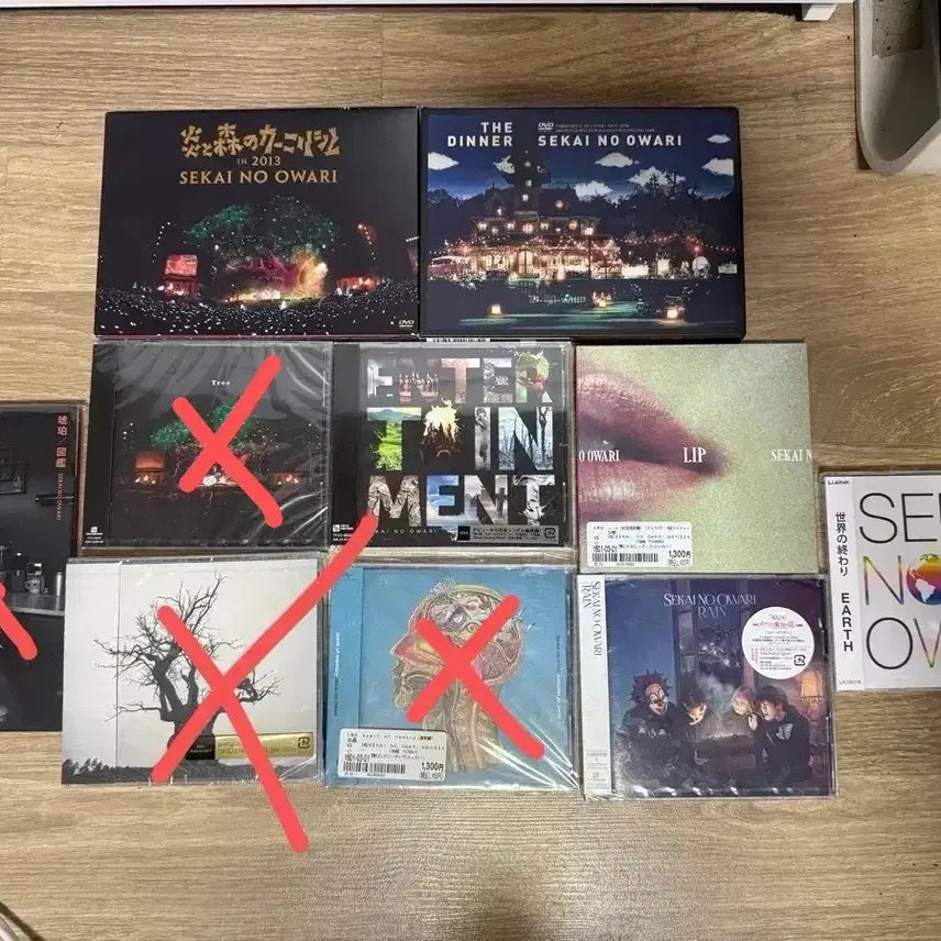 [BUNJANG] SEKAI NO OWARI Sealed Album/DVD Bundle / 세카이노오와리 미개봉 앨범/DVD 정리합니다