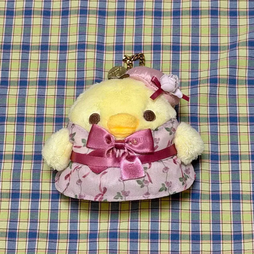 [BUNJANG] Rilakkuma Maison de FLEUR Kiiroitori Plush Charm 2023 / 리락쿠마 2023 메종드플뢰르 키이로이토리 인형 키링