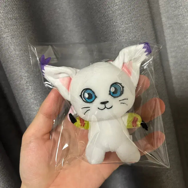 [BUNJANG] Digimon Adventure Gatomon Plush Keychain / 디지몬 어드벤쳐 가트몬 인형 키링