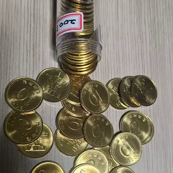 [BUNJANG] 2001 10 Won Coin Roll (Unused) / (미사용) 2001년 10원 동전 50개 1롤