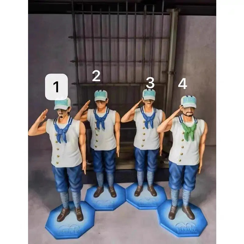 [BUNJANG] One Piece Navy Set Figure (4 Types) / 해군 4종 세트 피규어 (원피스 피규어, 원피스 세계정부, 원피스 해군 피규어)