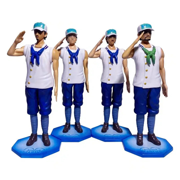 [BUNJANG] One Piece Navy Set Figure (4 Types) / 해군 4종 세트 피규어 (원피스 피규어, 원피스 세계정부, 원피스 해군 피규어)