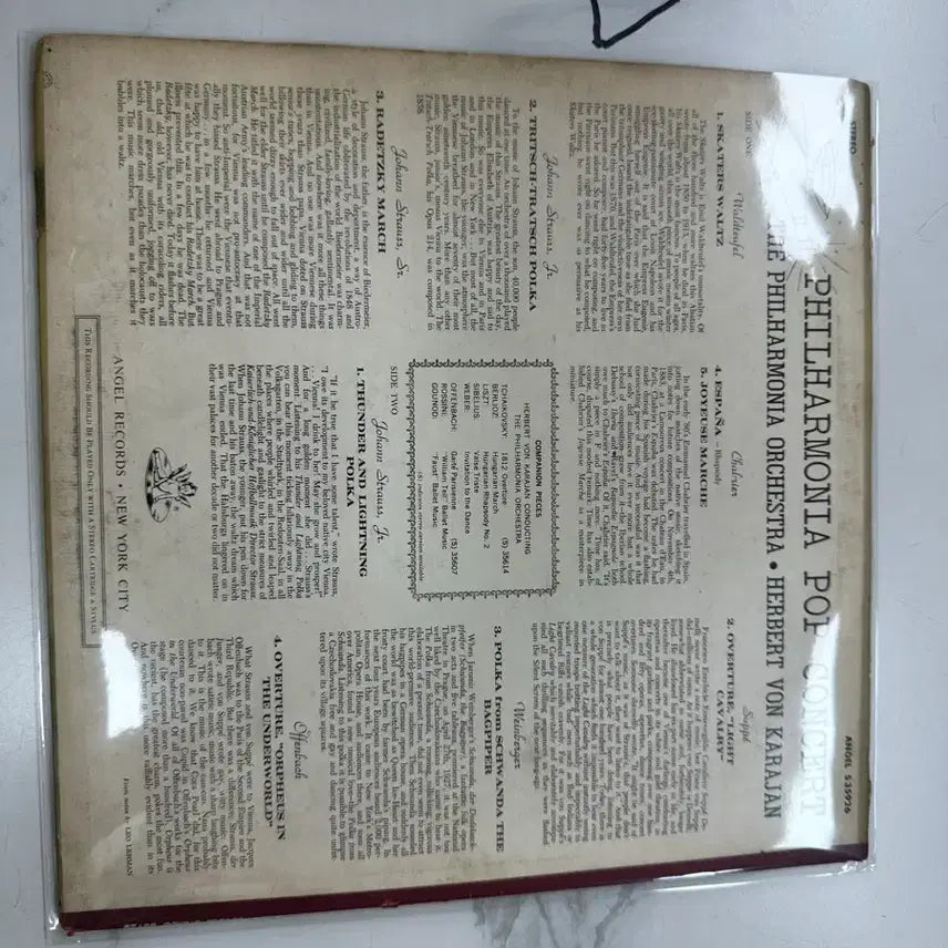 [BUNJANG] Herbert von Karajan Philharmonia Pop Concert Classical LP Vinyl / 헤르베르트 폰 카라얀 필하모니아 팝 콘서트 클래식 LP 바이닐 음반 희귀 팝니다