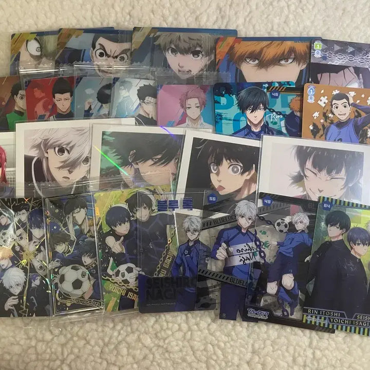 [BUNJANG] Blue Lock Trading Cards &amp; Clear Cards Bundle Set / (일괄) 블루록 파샤 파샤코레 웨하스 클리어 카드 이사기 바치라 사에 나기 치기리 린 레어