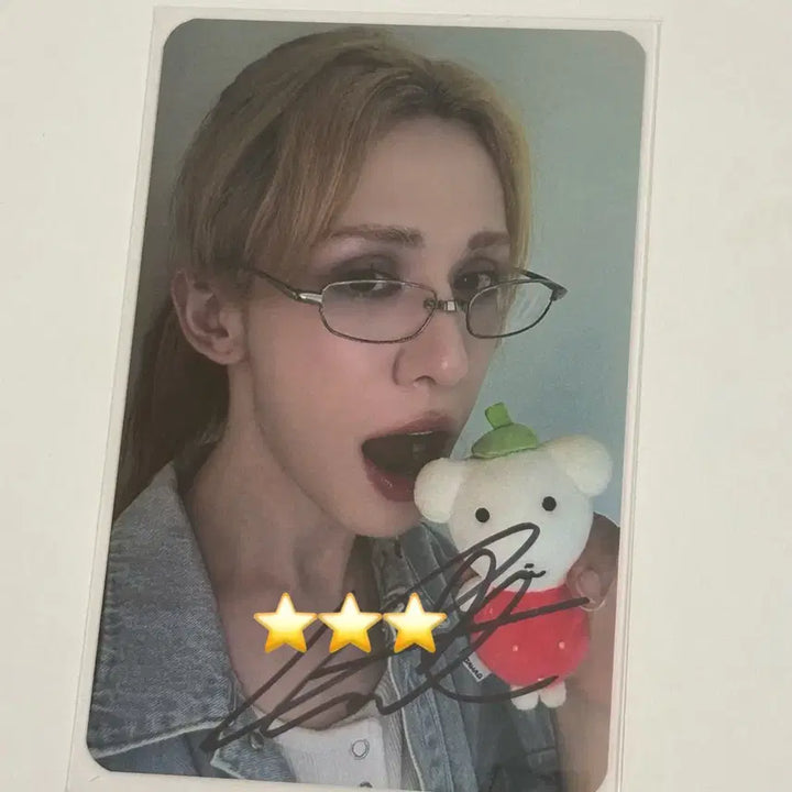 [BUNJANG] XLOV WUMUTI Signed Photocard / XLOV 엑스러브 WUMUTI 우무티 딸기가나디 싸인 포카 포토카드 우무티
