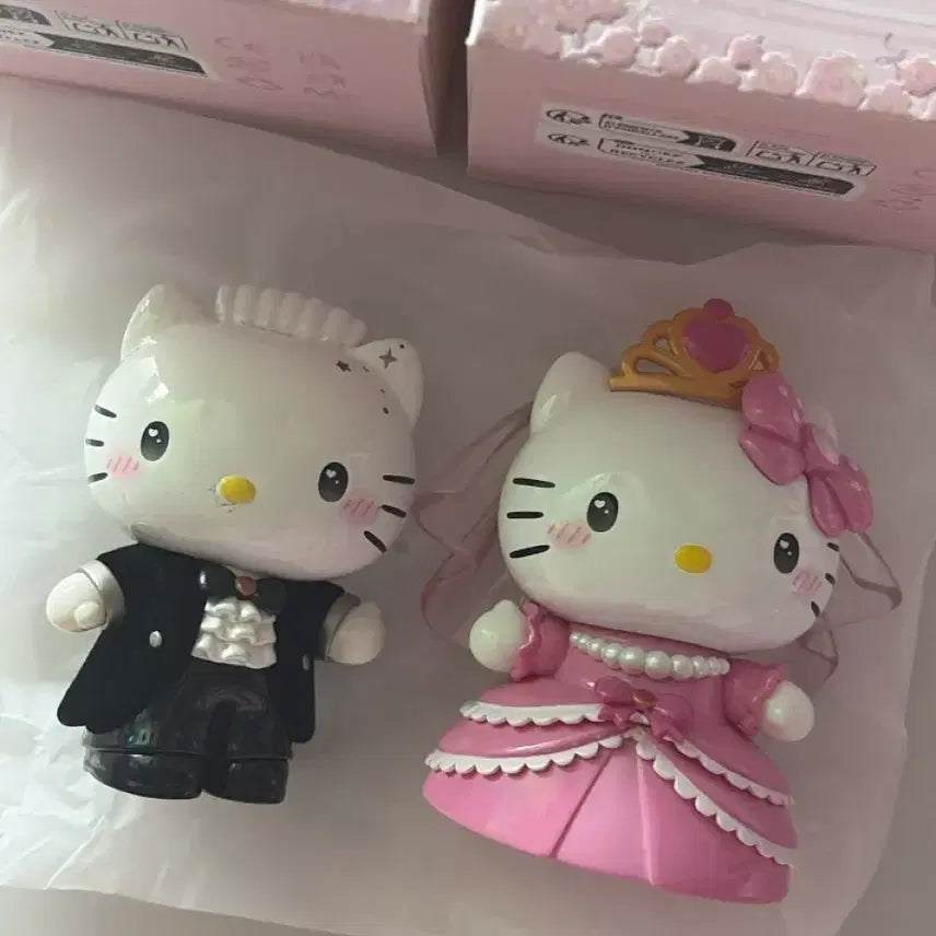 [BUNJANG] Top Toy Kitty Wedding Figure Set New / 탑토이 키티 웨딩 피규어 세트 새상품