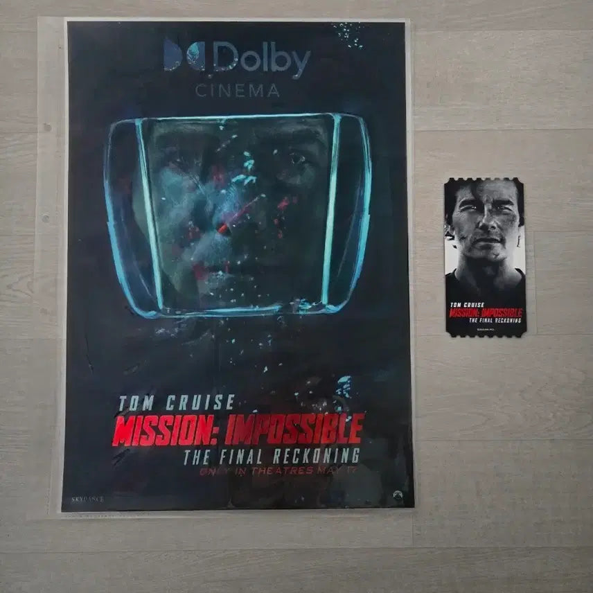 [BUNJANG] Mission: Impossible Final Recording Original Ticket &amp; Movie Poster / 미션임파서블 파이널 레코딩 오리지널티켓 영화 포스터