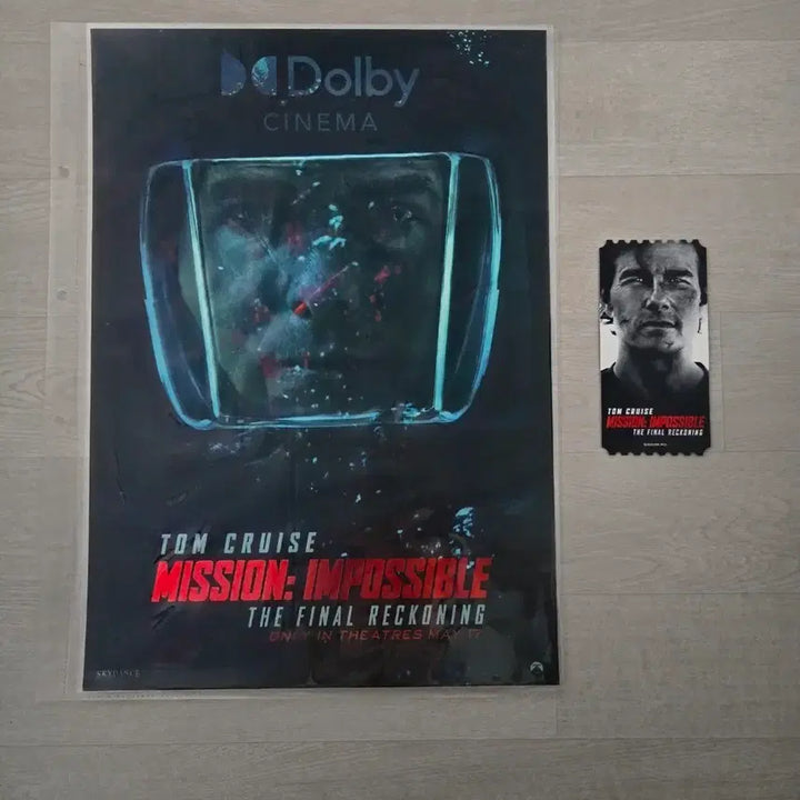 [BUNJANG] Mission: Impossible Final Recording Original Ticket &amp; Movie Poster / 미션임파서블 파이널 레코딩 오리지널티켓 영화 포스터