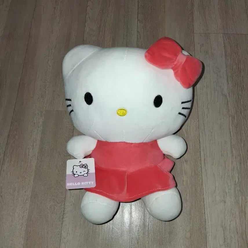[BUNJANG] Hello Kitty Pink Ribbon Dress Plush Doll / 헬로키티  핑크 리본 원피스 봉제인형(무료배송)