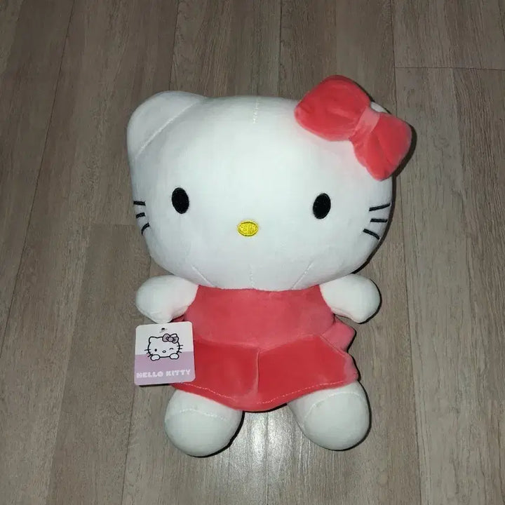 [BUNJANG] Hello Kitty Pink Ribbon Dress Plush Doll / 헬로키티  핑크 리본 원피스 봉제인형(무료배송)