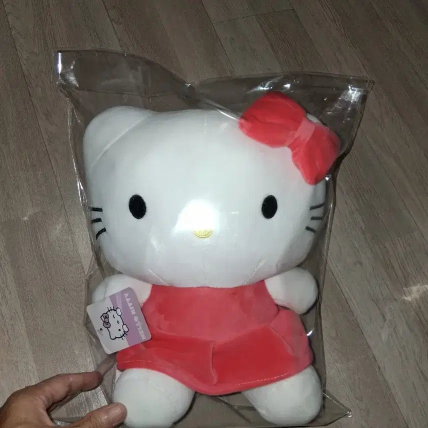 [BUNJANG] Hello Kitty Pink Ribbon Dress Plush Doll / 헬로키티  핑크 리본 원피스 봉제인형(무료배송)