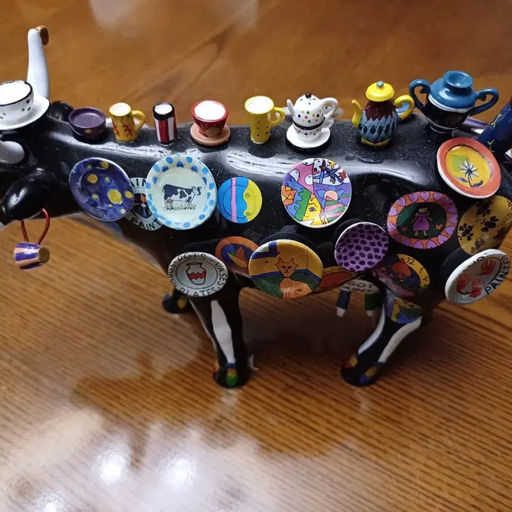 [BUNJANG] CowParade Moo Potter Medium Figurine by Meredith McCord / [해외 아트 컬렉션] 카우퍼레이드 무 포터 아트 피규어 미디엄 풀구성