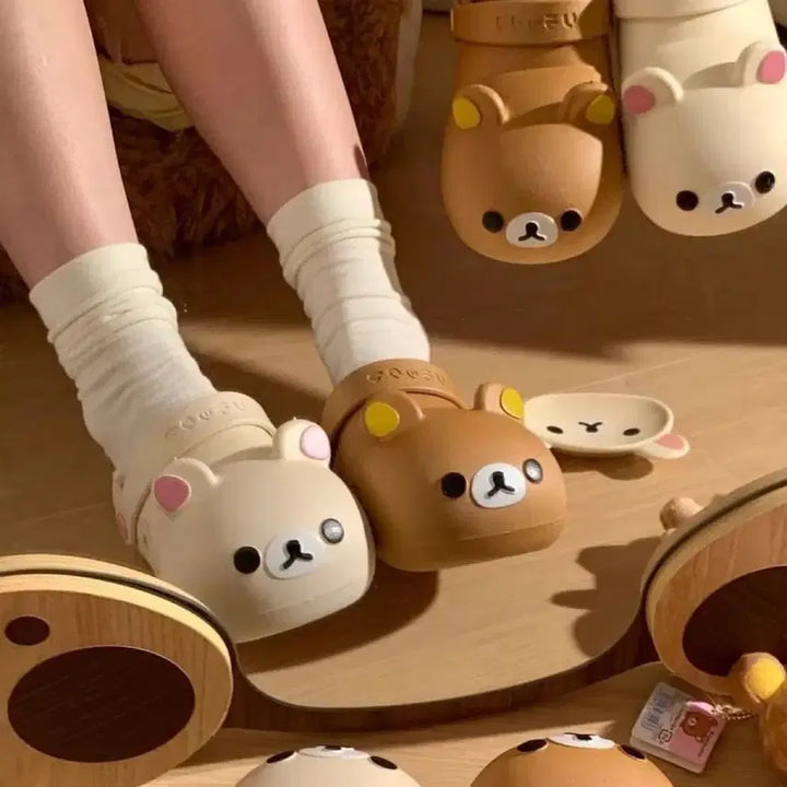 [BUNJANG] Rilakkuma Crocs Slippers / 리락쿠마 크록스 슬리퍼