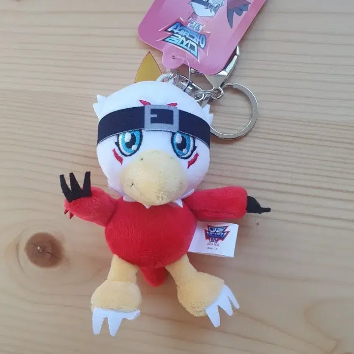 [BUNJANG] Digimon Adventure Hawkmon Plush Keychain New / 디지몬 어드벤처 호크몬 인형 키링 새상품