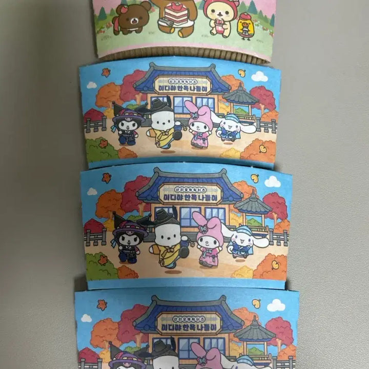 [BUNJANG] Ediya Sanrio Collaboration Stamp Sticker Bundle Set / 이디야 산리오 콜라보 우표 스티커 일괄