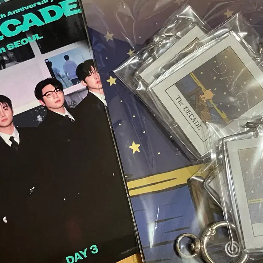 [BUNJANG] DAY6 Concert The Decade Encore Gift Photocard + Keyring Bundle Set / 데이식스 콘서트 더 데케이드 앙콘 기프트 포카+키링 양도