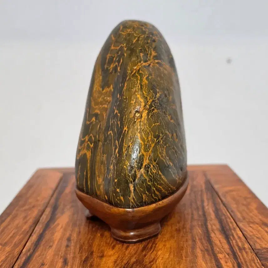 [BUNJANG] Namhangang Yellow Stone with Beautiful Mountain Pattern / 26091826 산경 문양이 아름다운 남한강 황컬러 미석 수석 팝니다