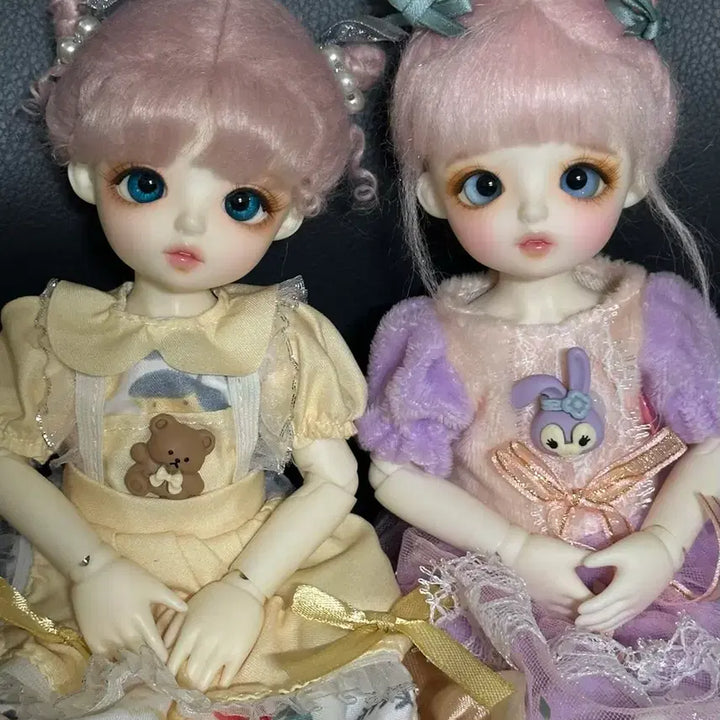 [BUNJANG] USD Ball-Jointed Doll Dress Set Bundle / 세트 할인) 구관 usd 원피스 2벌 + 헤어핀/헤어밴드