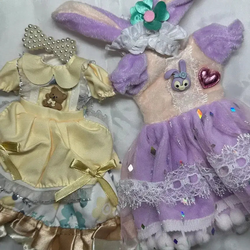 [BUNJANG] USD Ball-Jointed Doll Dress Set Bundle / 세트 할인) 구관 usd 원피스 2벌 + 헤어핀/헤어밴드