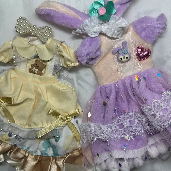 [BUNJANG] USD Ball-Jointed Doll Dress Set Bundle / 세트 할인) 구관 usd 원피스 2벌 + 헤어핀/헤어밴드