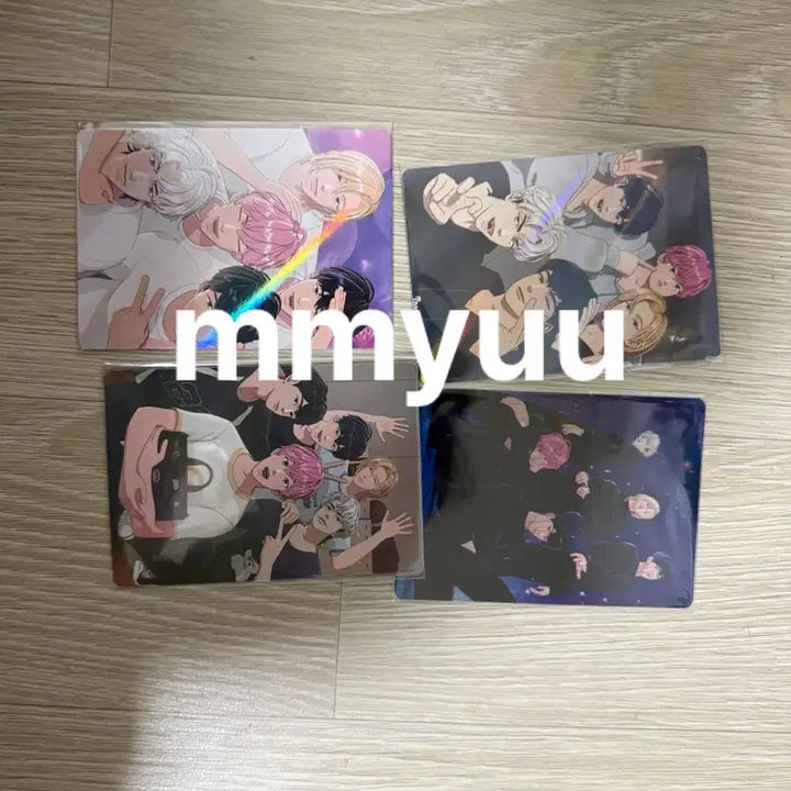 [BUNJANG] P.LAVE SamWhy Hologram Transparent Big Photocard Set (4 Types) / 플레이브 삼왜 홀로그램 투명 빅포카 4종