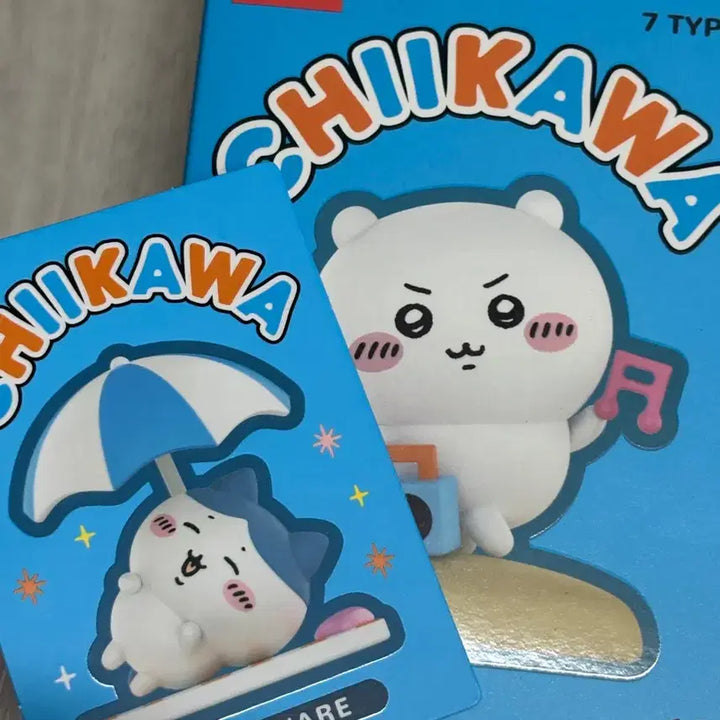 [BUNJANG] Chiikawa Hachitore Summer Beach Figure / 먼작귀 치이카와 하치와레 여름 해변 피규어
