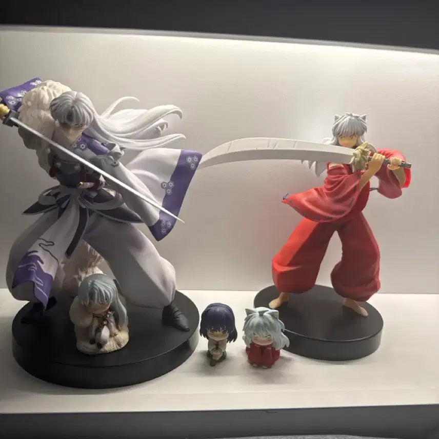 [BUNJANG] Inuyasha Sesshomaru Figure &amp; Gacha Doll Bundle Set / 이누야샤 셋쇼마루 외에 가챠 등등 일괄 급처합니다.!