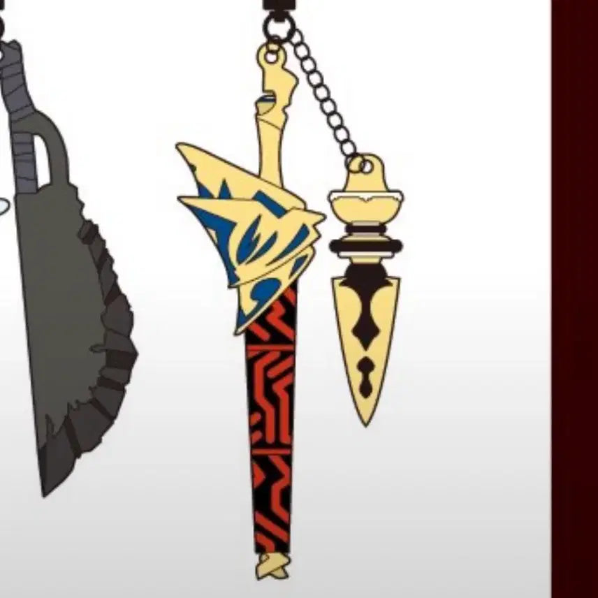 [BUNJANG] Fate Pop-Up Keychain Gilgamesh Ea / 페이트 팝업 키링 길가메쉬 에아 길가메시