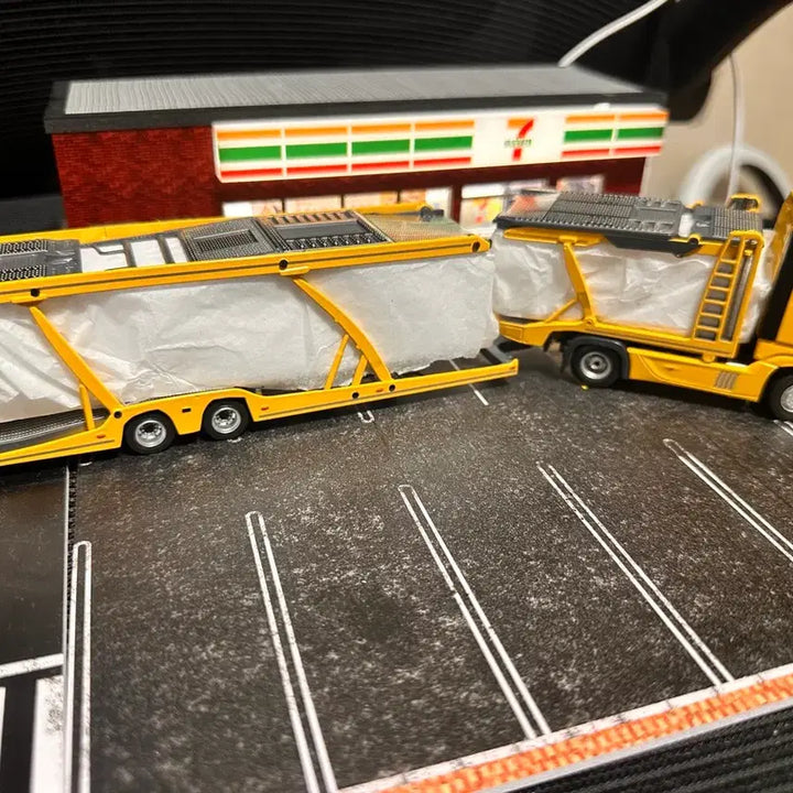 [BUNJANG] MINI GT 1:64 Scale Compatible Tiny Mercedes-Benz Actros Transporter Car Carrier Truck / 미니지티 1:64 호환 타이니 벤츠 악트로스 트랜스포터 카 케리어 트럭