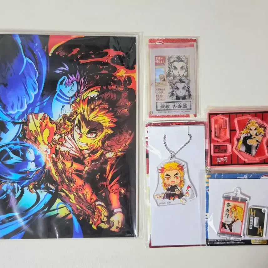 [BUNJANG] Demon Slayer Rengoku Goods Set / 귀멸의칼날 렌고쿠 굿즈 세트