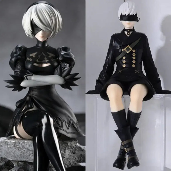 [BUNJANG] NieR:Automata 2B &amp; 9S Choconoose Noodle Stopper Bundle Set (Opened) / 니어오토마타 2b 9s초코노세 누들스토퍼 일괄