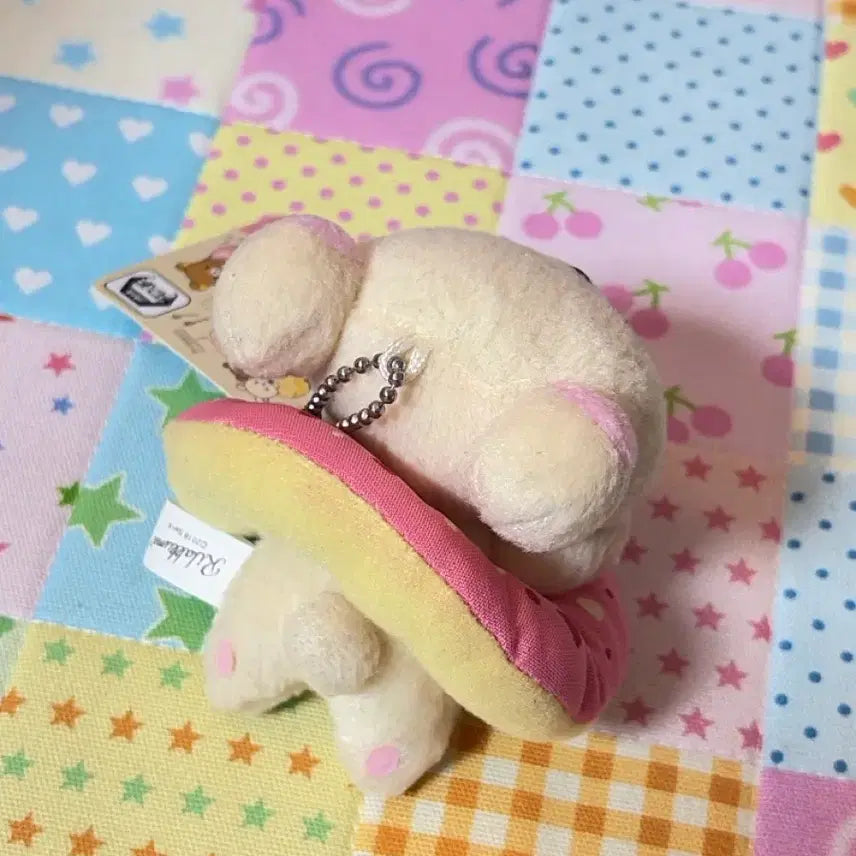 [BUNJANG] Rilakkuma Classic Donut Plush Charm / 고전 도넛 리락쿠마 인형 키링