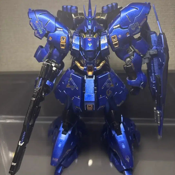 [BUNJANG] RG Sazabi Metal Blue Full Custom Build / Rg사자비 메탈블루 풀도색작