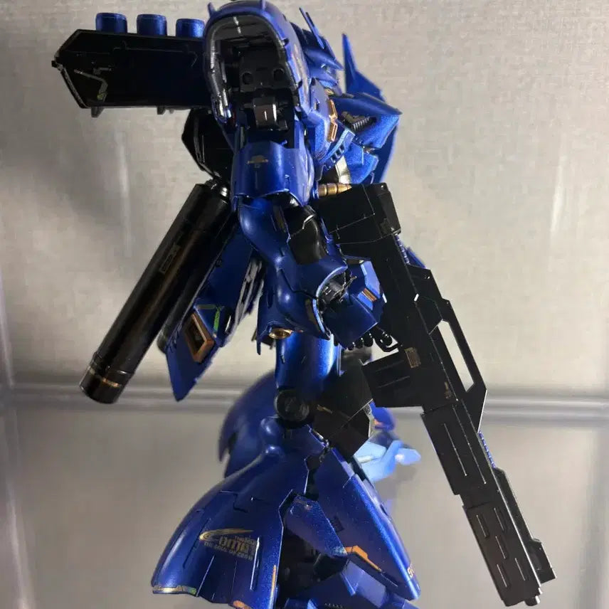 [BUNJANG] RG Sazabi Metal Blue Full Custom Build / Rg사자비 메탈블루 풀도색작