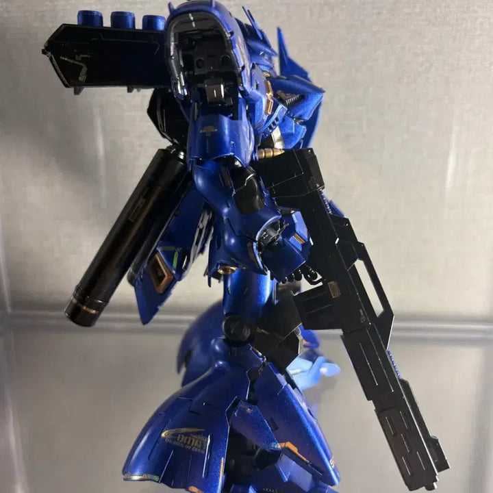 [BUNJANG] RG Sazabi Metal Blue Full Custom Build / Rg사자비 메탈블루 풀도색작