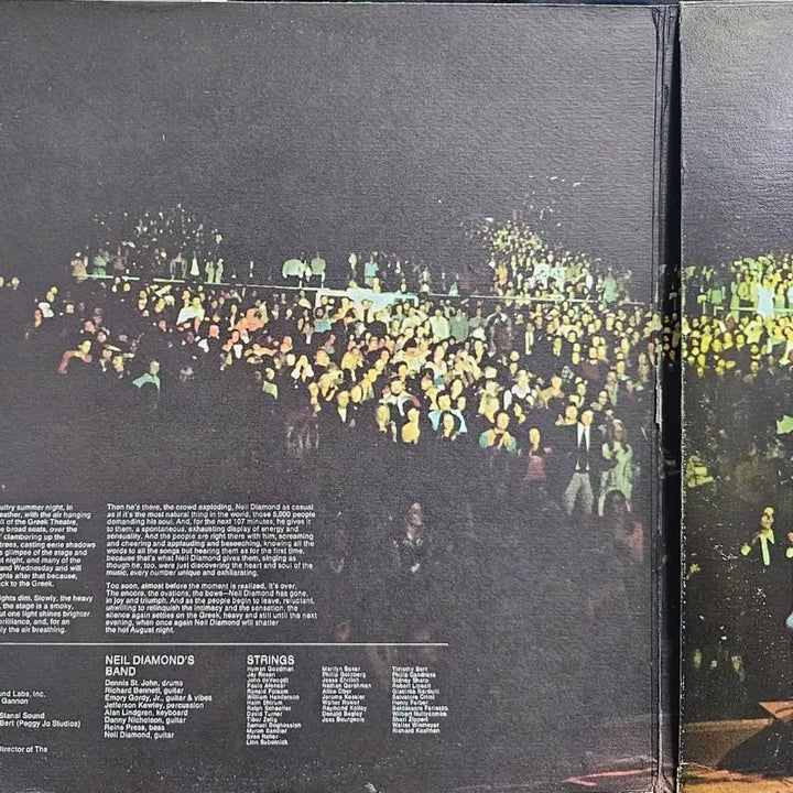 [BUNJANG] Neil Diamond Hot August Night LP (2LP) / 닐 다이아몬드 핫 어거스트 나잇 LP (2lp)