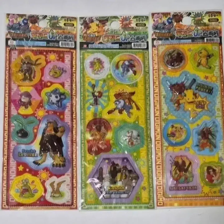[BUNJANG] Digimon 3D Sticker / 고전문구 디지몬 입체 스티커
