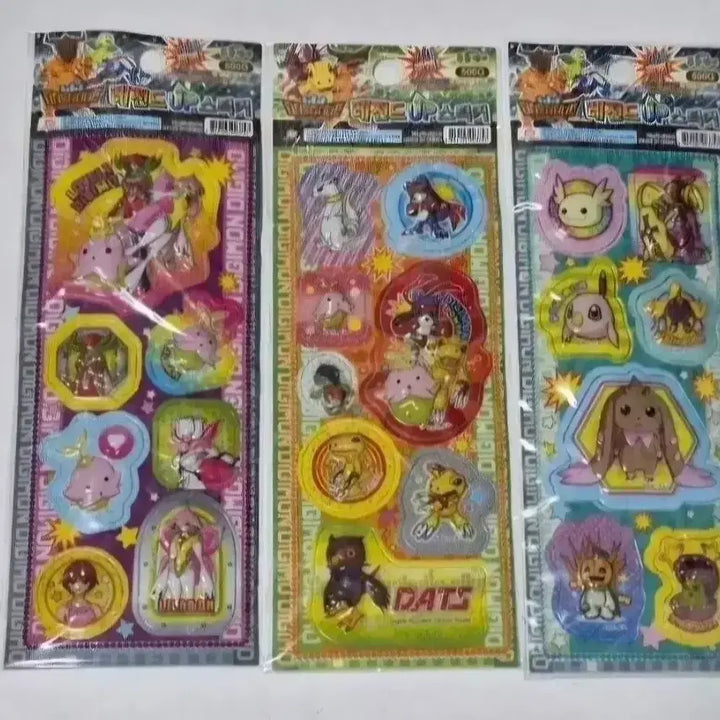 [BUNJANG] Digimon 3D Sticker / 고전문구 디지몬 입체 스티커