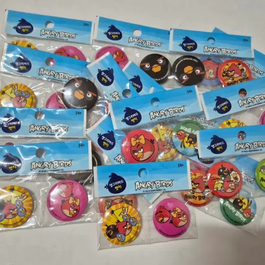 [BUNJANG] Angry Birds Pin Badge Set / 고전문구 앵그리 버드 핀뱃지