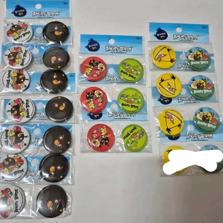 [BUNJANG] Angry Birds Pin Badge Set / 고전문구 앵그리 버드 핀뱃지