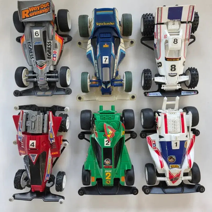 [BUNJANG] Tamiya Mini 4WD 6-Model Retro Vintage Bundle (EGRESS, Terra Scorcher, Boomerang) / 레트로 빈티지 타미야 미니카 6종 일괄 (EGRESS, Terra Scorcher, Boomerang 등)