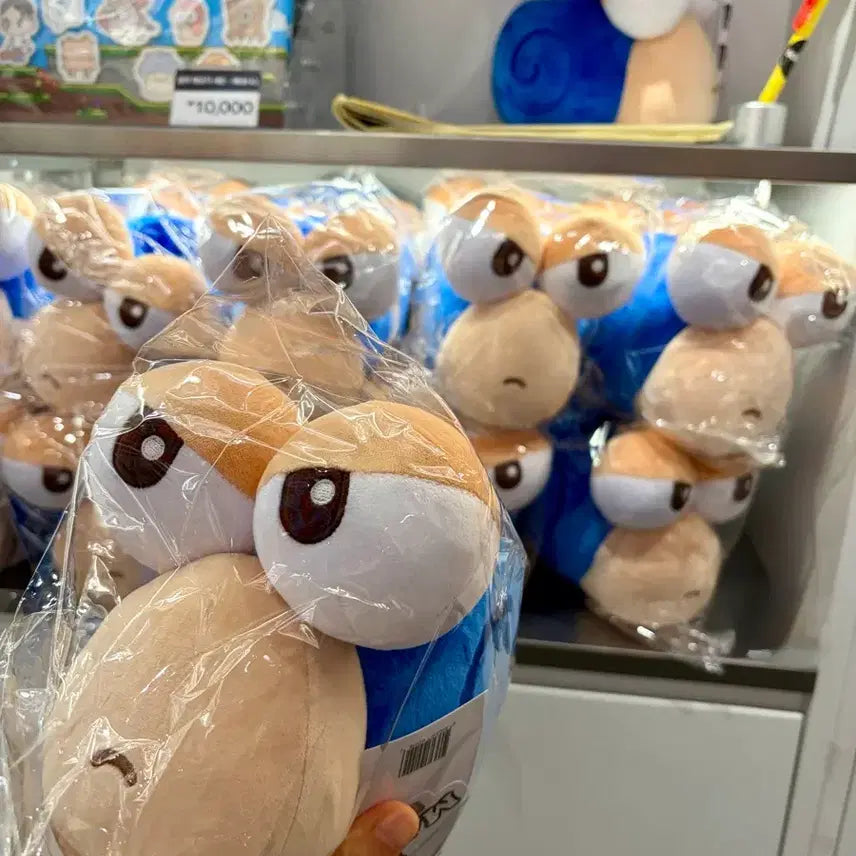 [BUNJANG] MapleStory Blue Snail Plush Pen Holder / 롯데월드 메이플스토리 인형펜꽂이(파란 달팽이)