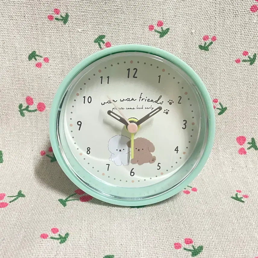 [BUNJANG] Cute Round Mini Alarm Table Clock / 라운드 귀요미 탁상시계 미니시계 알람시계