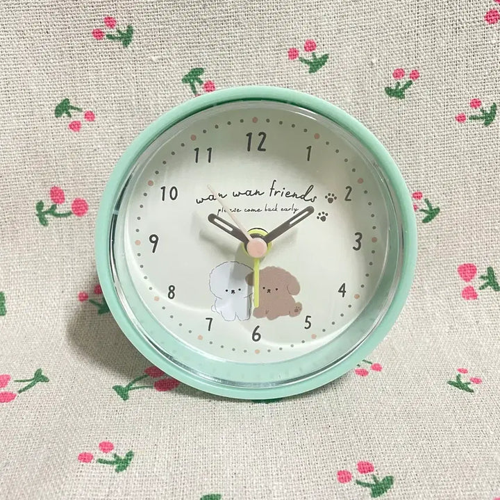 [BUNJANG] Cute Round Mini Alarm Table Clock / 라운드 귀요미 탁상시계 미니시계 알람시계