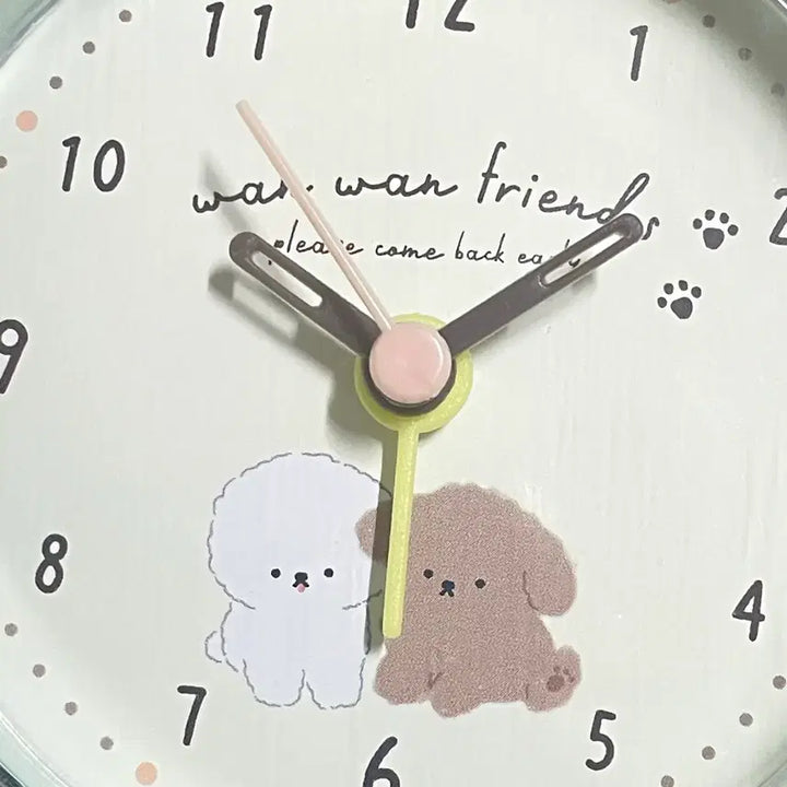 [BUNJANG] Cute Round Mini Alarm Table Clock / 라운드 귀요미 탁상시계 미니시계 알람시계
