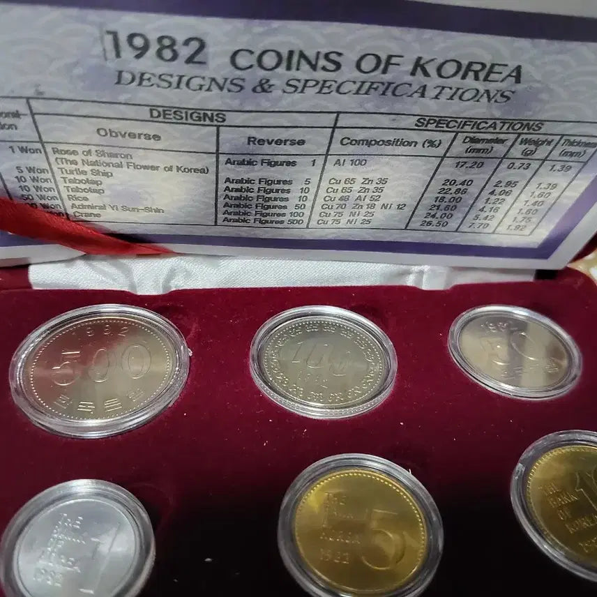 [BUNJANG] 1982 Unused Coin Set / 1982년 미사용 주화 세트