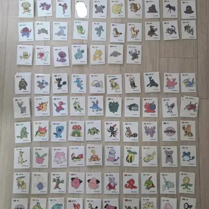 [BUNJANG] Pokemon Stickers Bundle Set / 포켓몬 띠부씰 판매