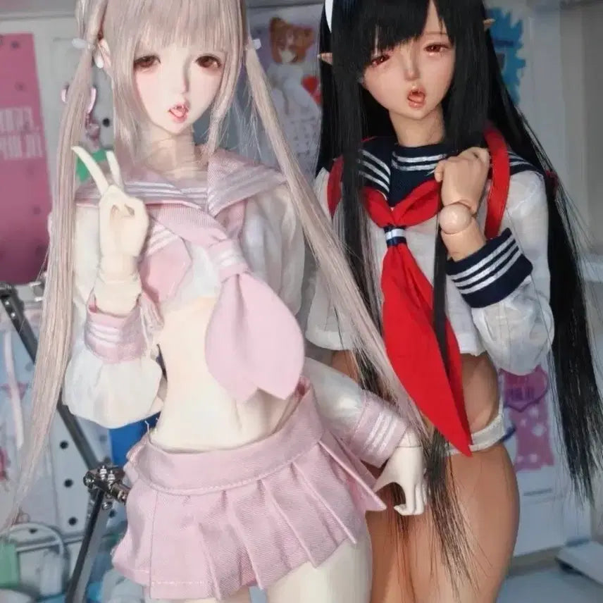 [BUNJANG] MDD/MSD "Transparent Sailor Uniform" Doll Clothing / mdd msd 의상 투명세라복