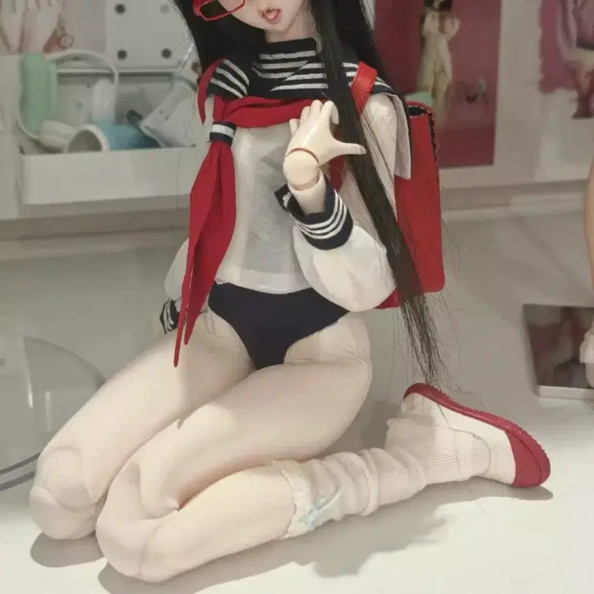 [BUNJANG] MDD/MSD "Transparent Sailor Uniform" Doll Clothing / mdd msd 의상 투명세라복